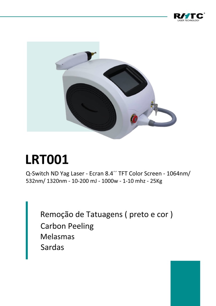 Equipamento profissional Laser NdYag LRT001 RhtC