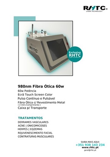 Equipamento profissional Laser Fibra Ótica RhtC